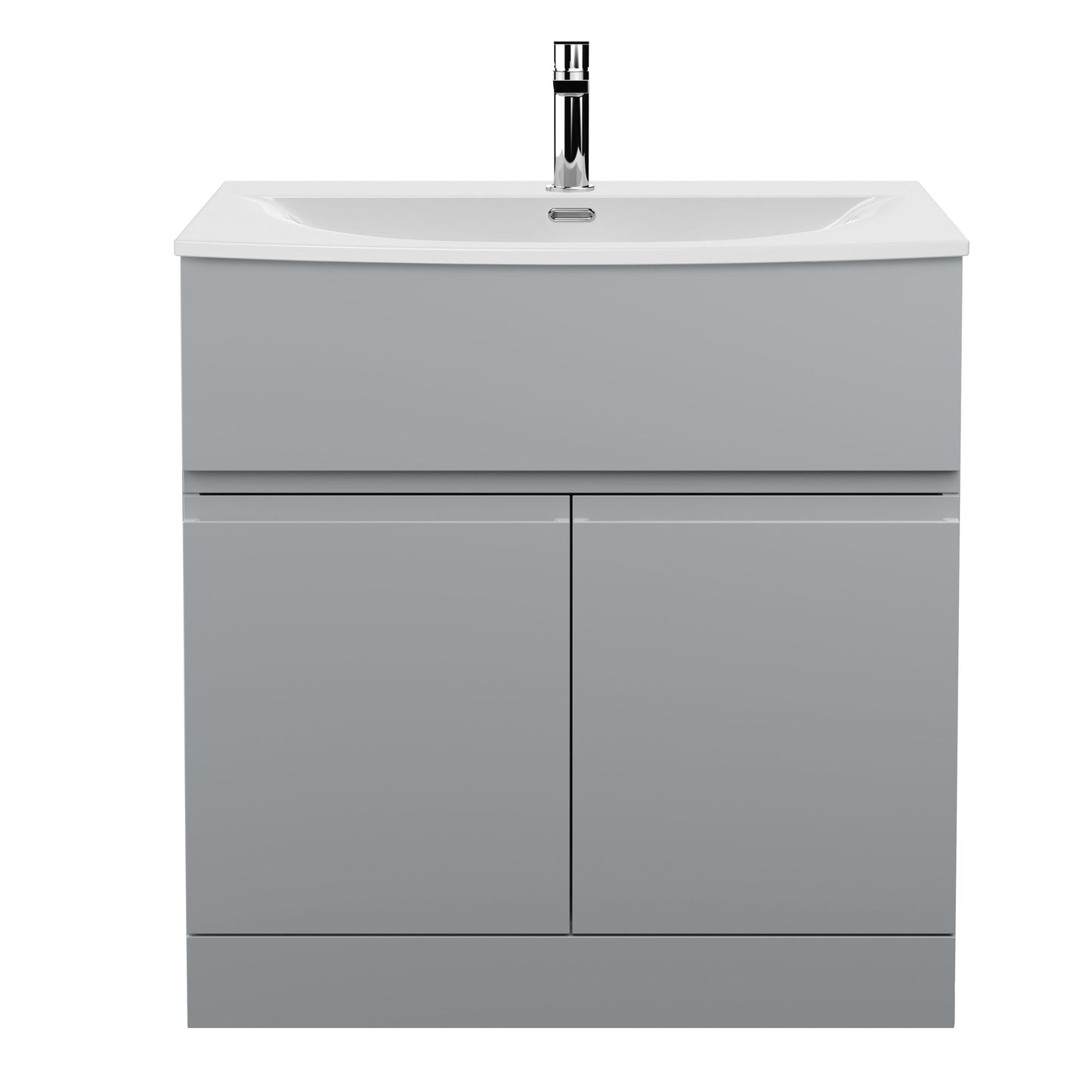 Urban Floor Standing 2 Door Vanity Unit with Curved Basin 800mm