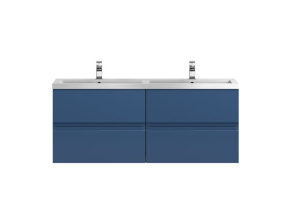 Hudson Reed Urban 1200mm Wall Hung 4-Drawer Vanity Unit with Double Polymarble Basin