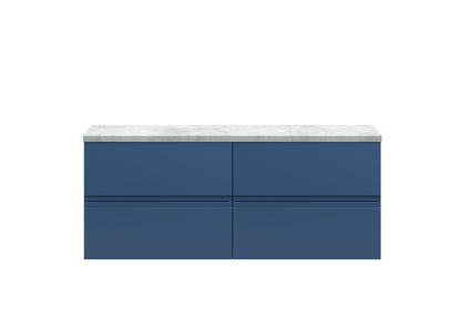 Hudson Reed Urban 1200mm Wall Hung 4-Drawer Vanity Unit With Laminate Worktop