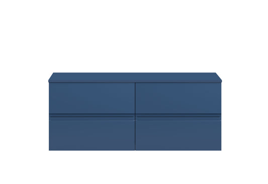 Hudson Reed Urban 1200mm Wall Hung 4-Drawer Unit With Worktop