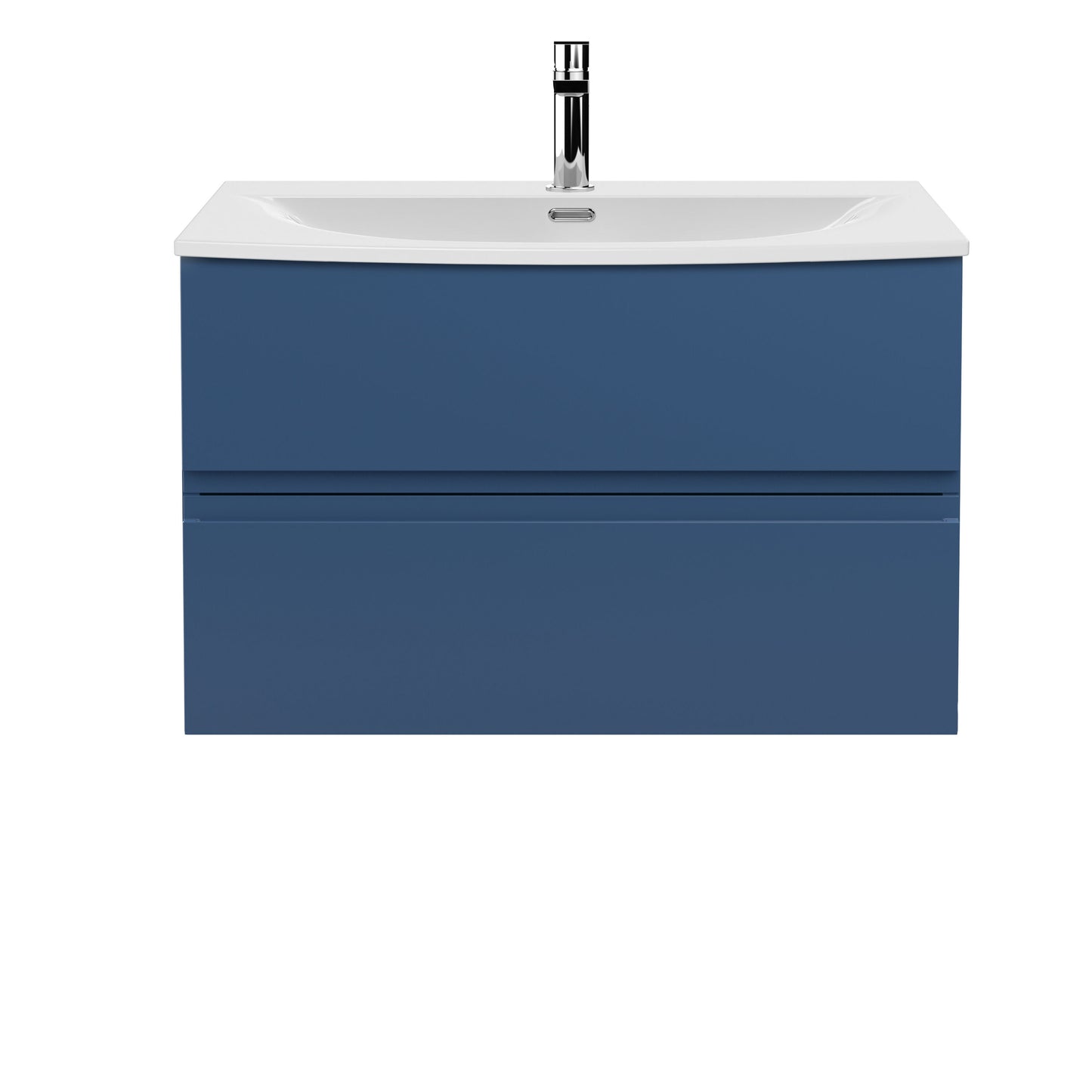 Hudson Reed Urban 800mm Wall Hung 2 Drawer Vanity Unit with Curved Basin