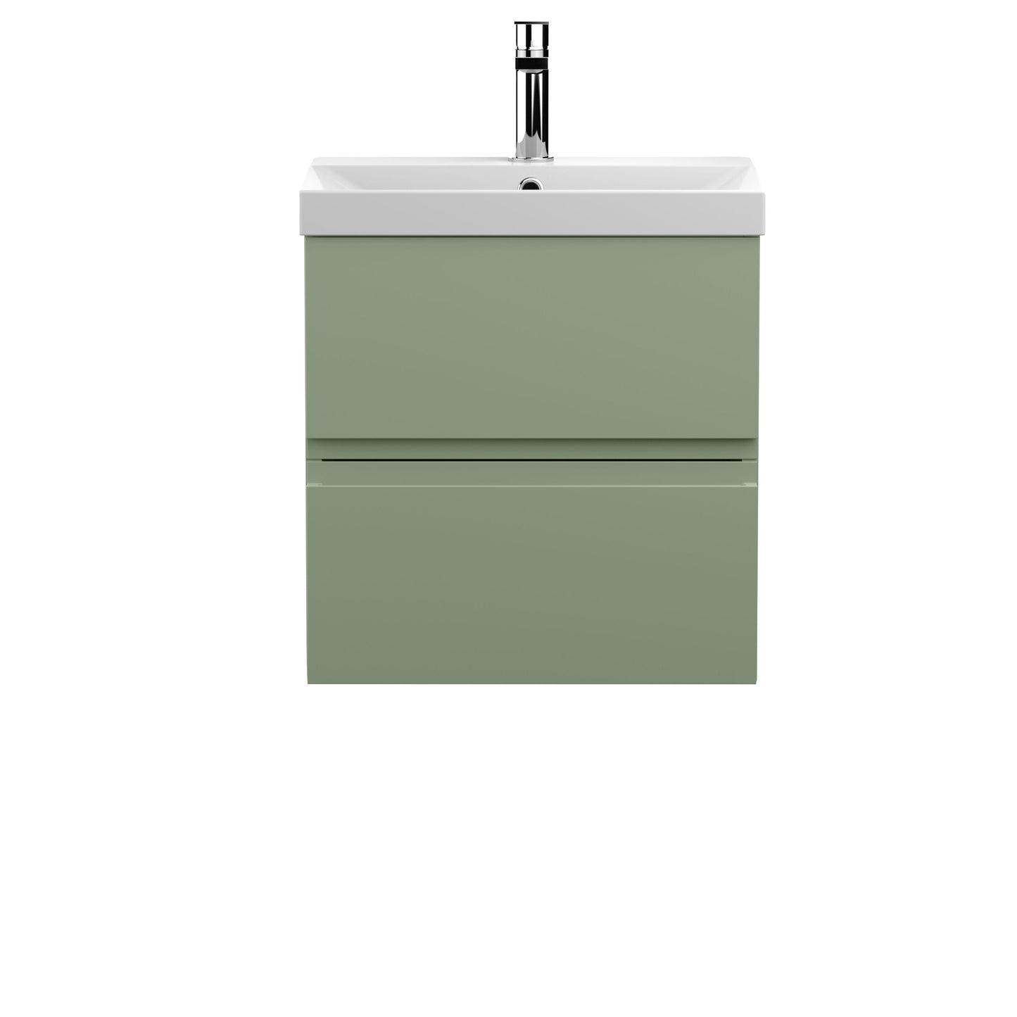 Urban 500mm Wall Hung 2-Drawer Unit and Thin-Edge Basin 1 Tap Hole