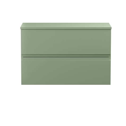 Hudson Reed Urban 800mm Wall Hung 2-Drawer Unit With Worktop