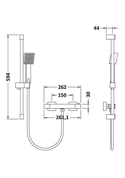 Square Bar Valve and Slider Rail Kit