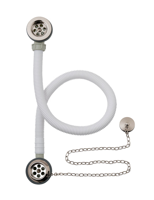 BC Sanitan Nickel Plug and Chain Concealed Bath Waste