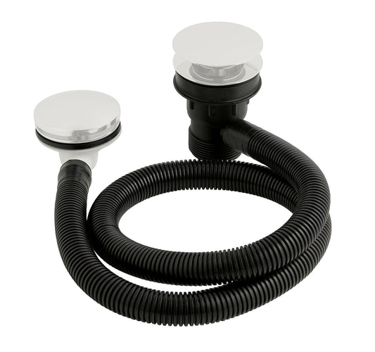 BC Sanitan White Push Button Concealed Bath Waste