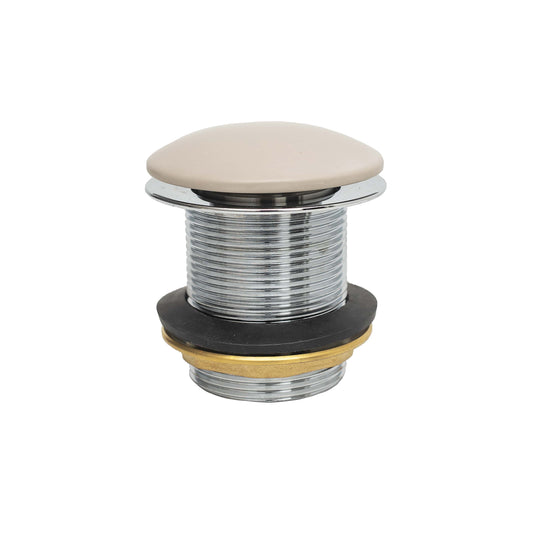 BC Designs 60mm Light Fawn Push Button Unslotted Bath Waste