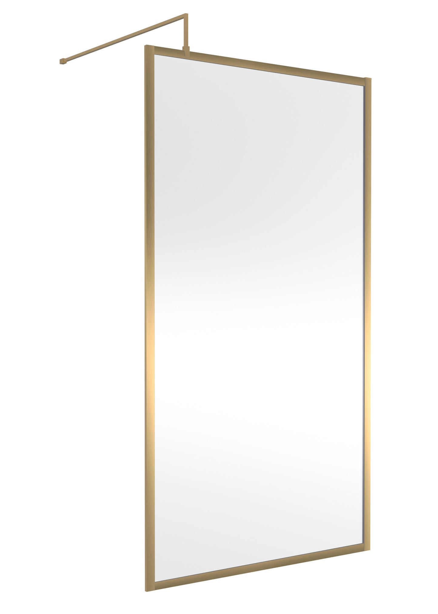 Hudson Reed 1100mm Outer Frame Brushed Brass Wetroom Screen