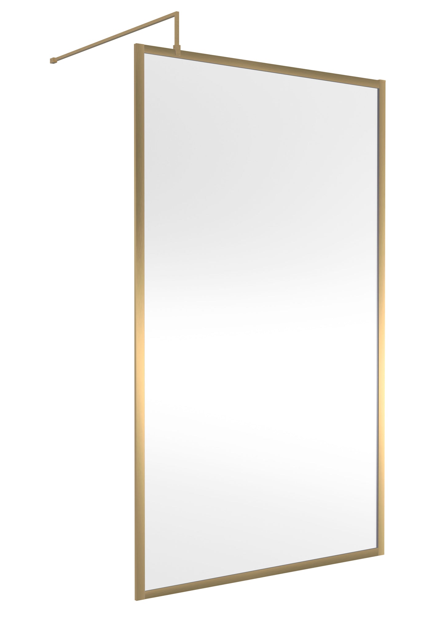 Hudson Reed 1200mm Outer Frame Brushed Brass Wetroom Screen