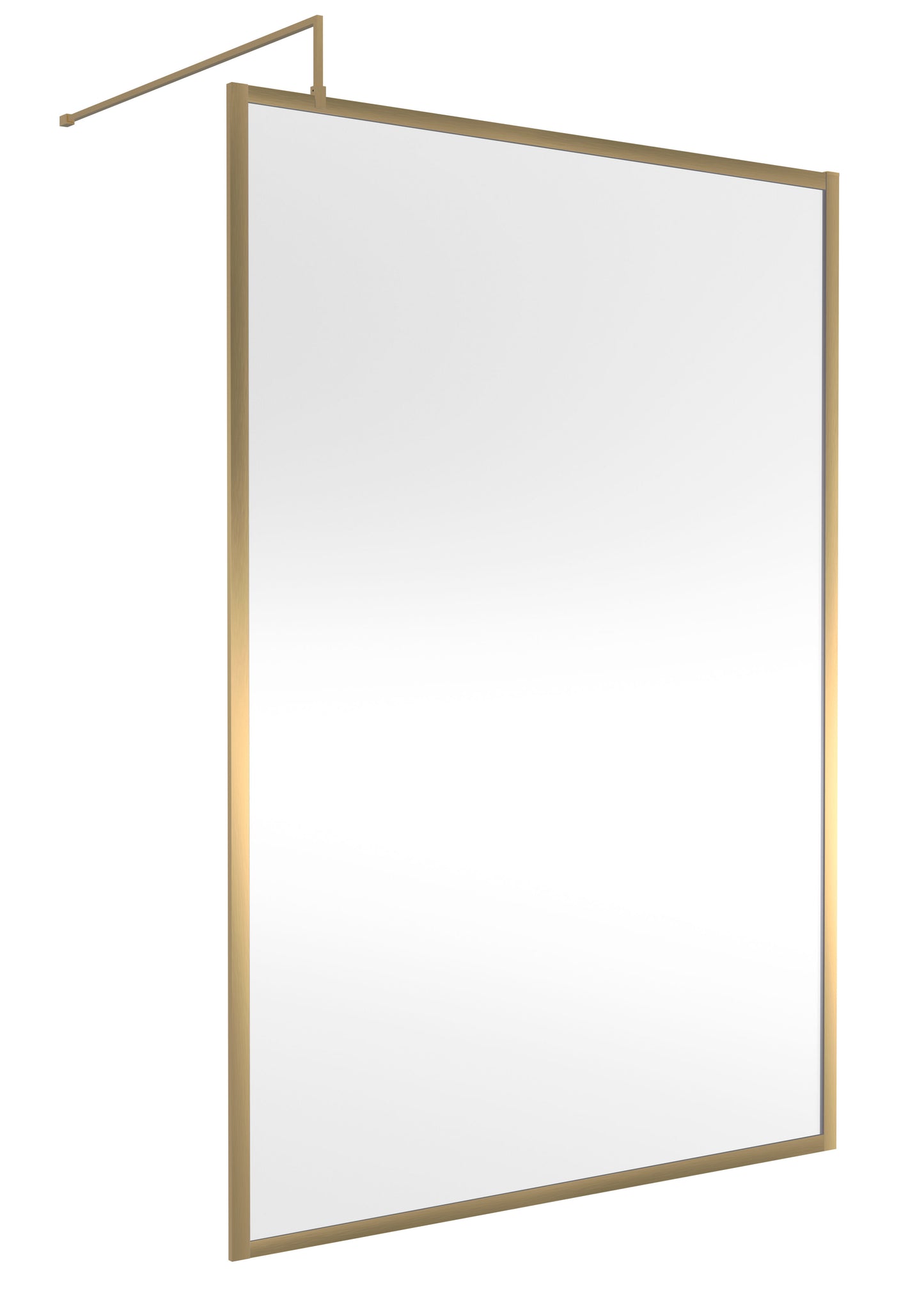 Hudson Reed 1400mm Outer Frame Brushed Brass Wetroom Screen