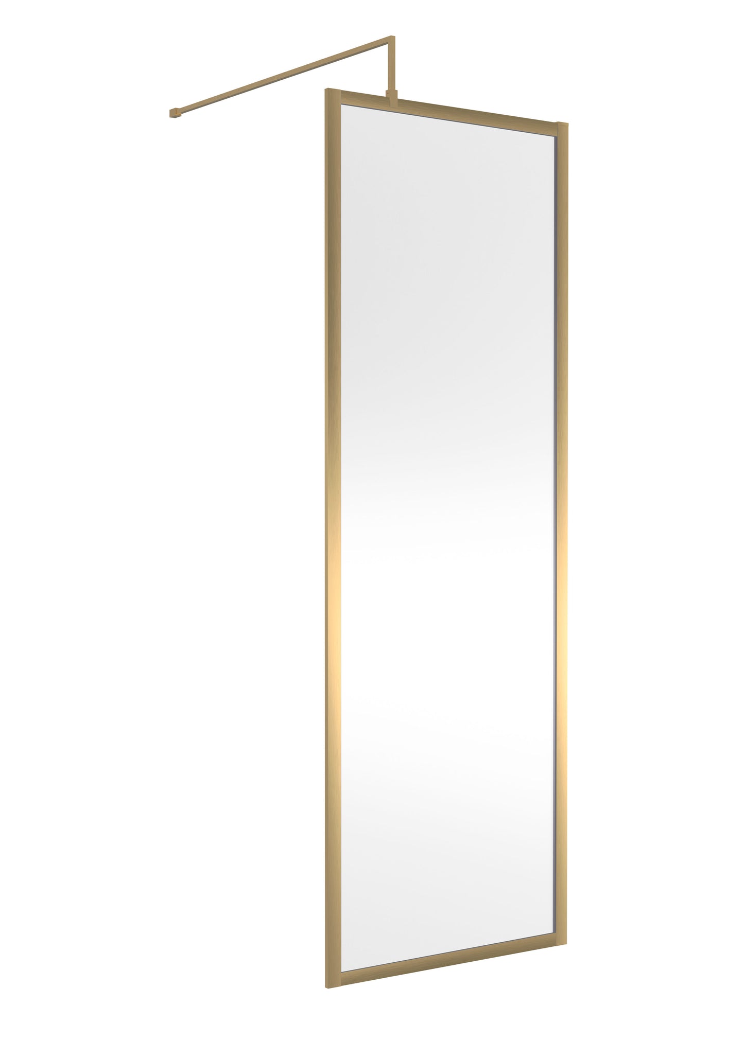 Hudson Reed 700mm Outer Frame Brushed Brass Wetroom Screen