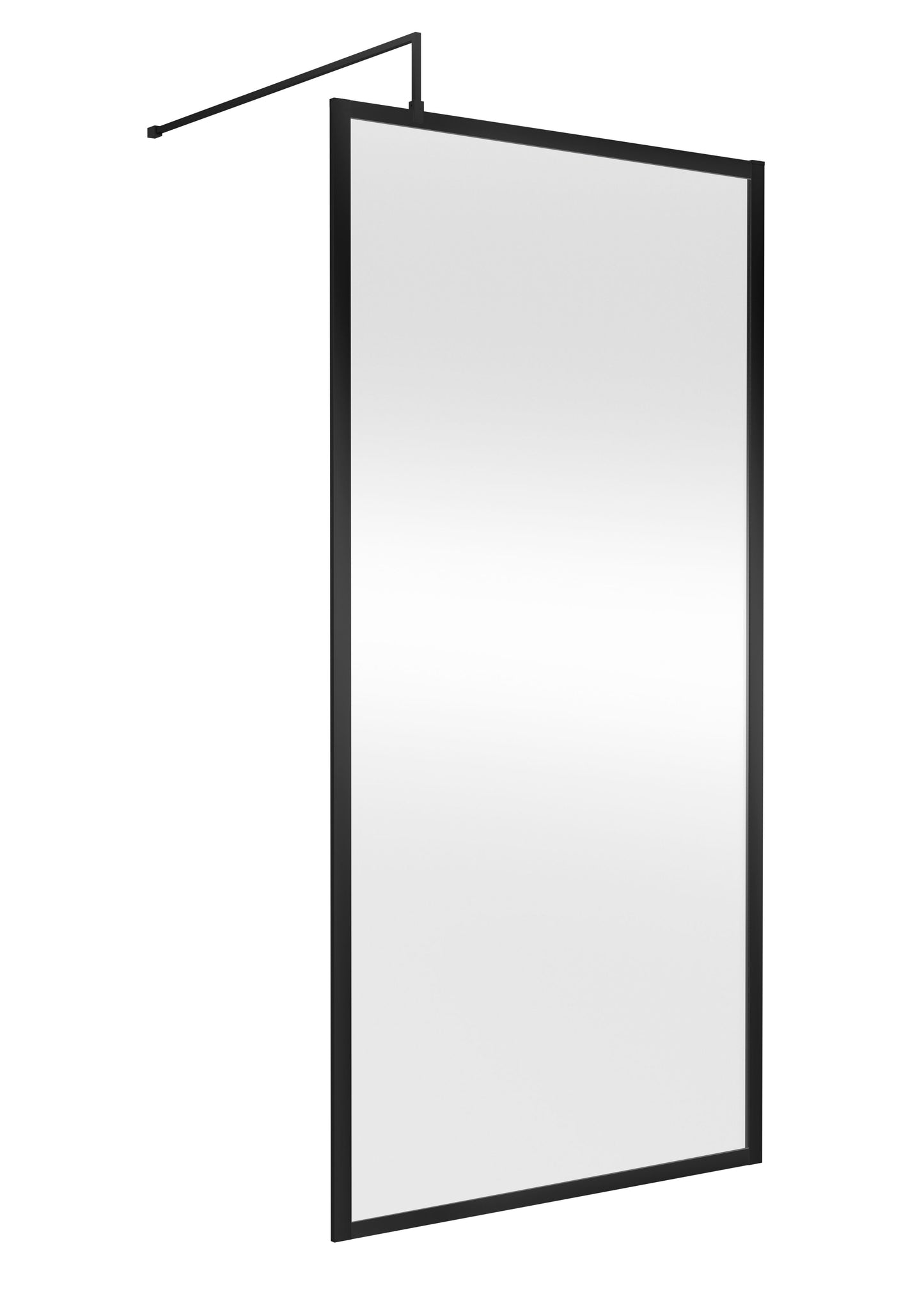 Hudson Reed 1000mm Outer Frame Matt Black Wetroom Screen