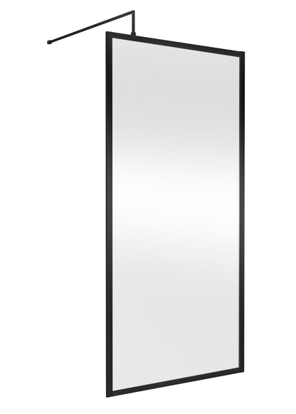 Hudson Reed 1000mm Outer Frame Matt Black Wetroom Screen