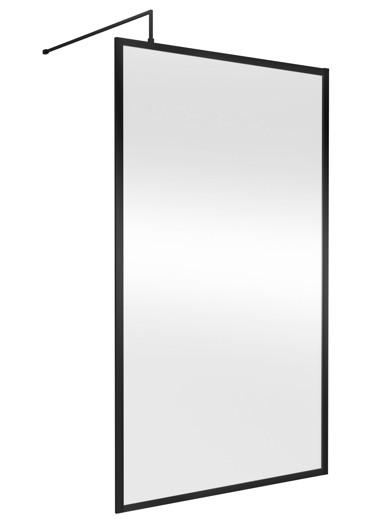 Hudson Reed 1200mm Outer Frame Matt Black Wetroom Screen