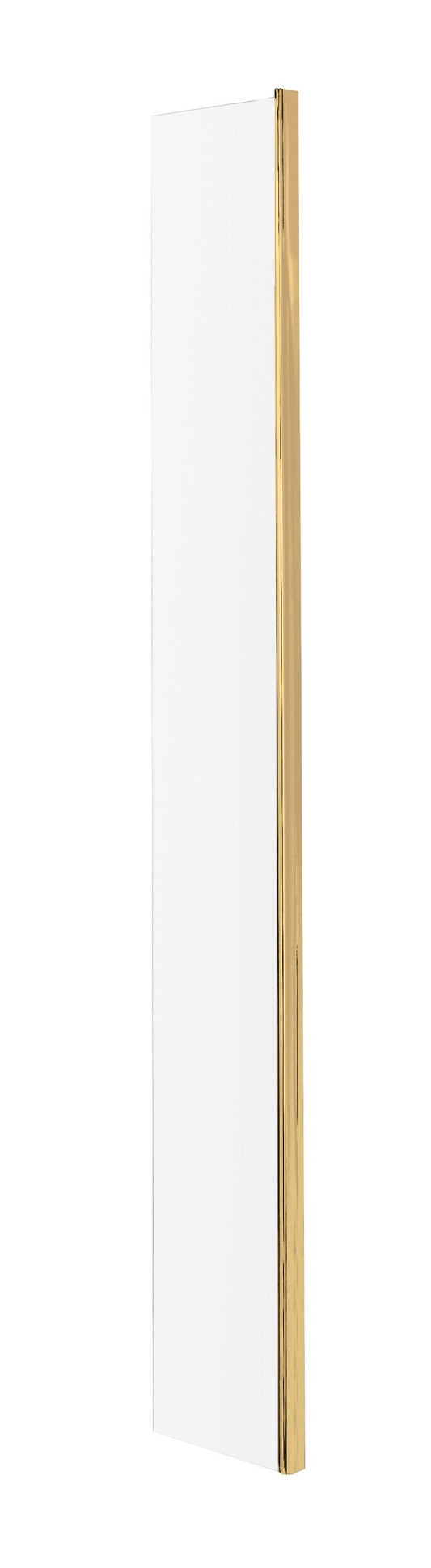 Hudson Reed 28mm Semi-Frameless Brushed Brass Wetroom Return Screen