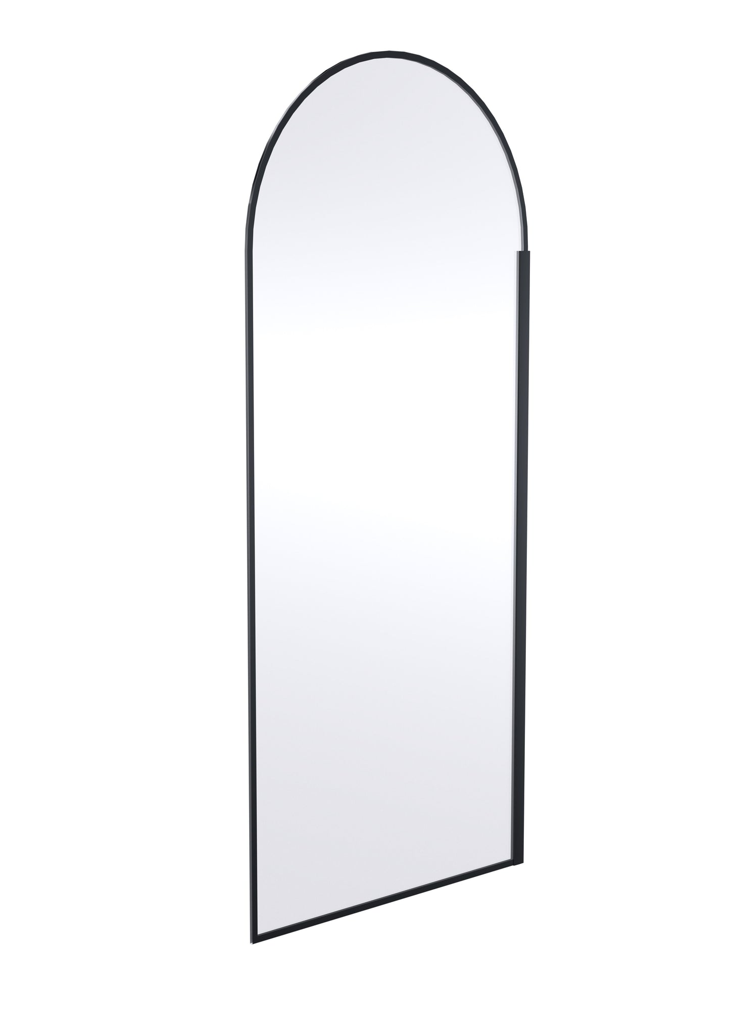 Synergy 893mm Semi-Frameless Matt Black Arched Wetroom Screen