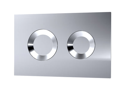Hudson Reed Round Chrome Dual Flush Push Button
