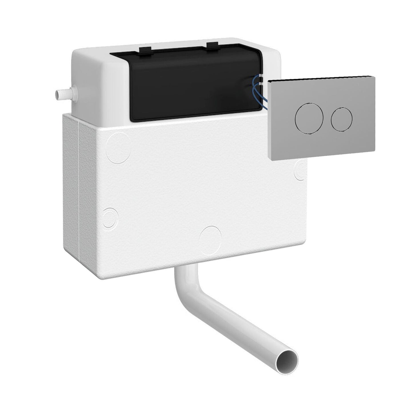 Hudson Reed Contemporary Chrome Flush Plate