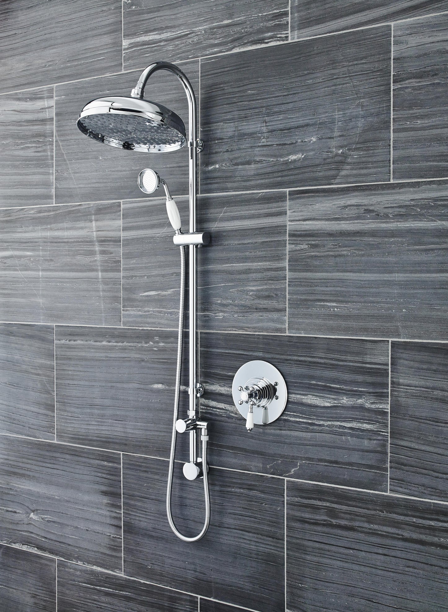 Victorian Dual Thermostatic Shower Valve