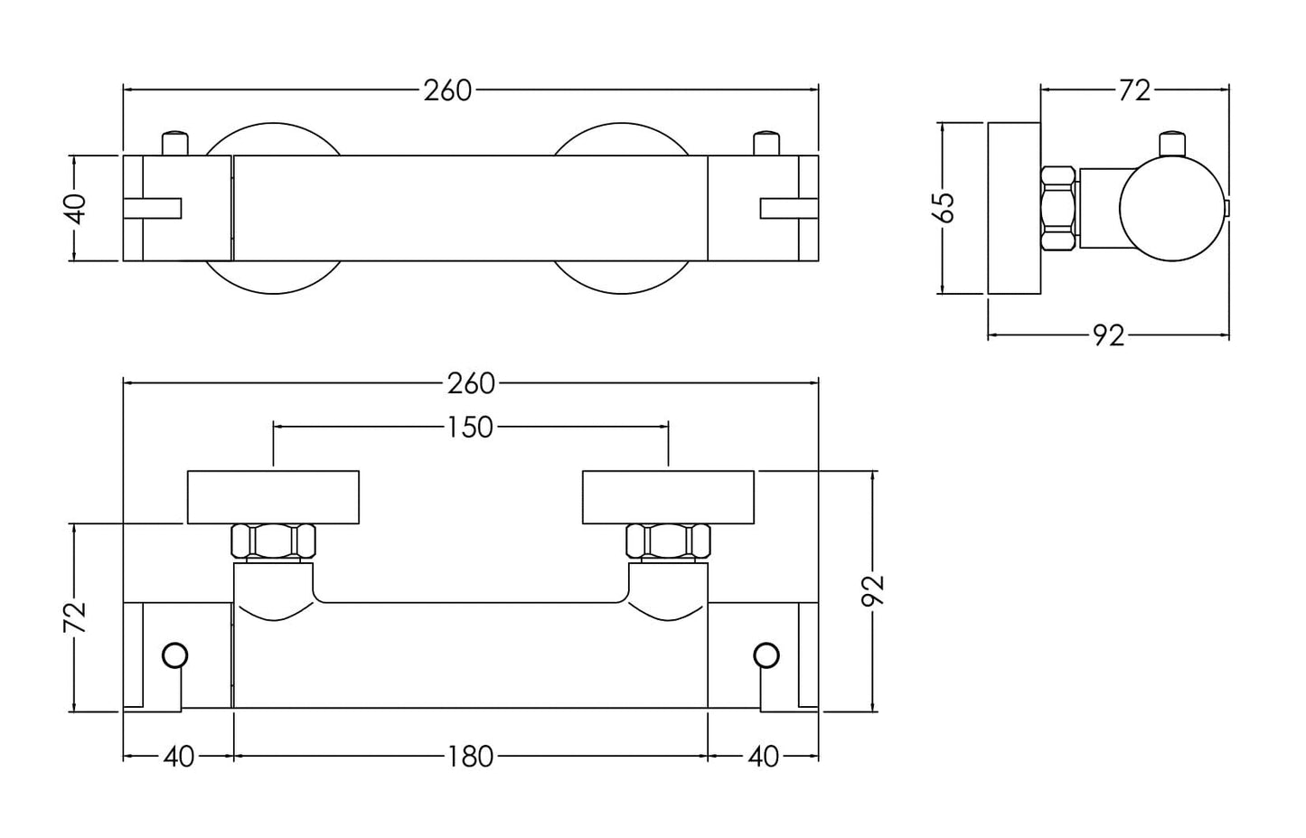 Arvan Thermostatic Bar Valve