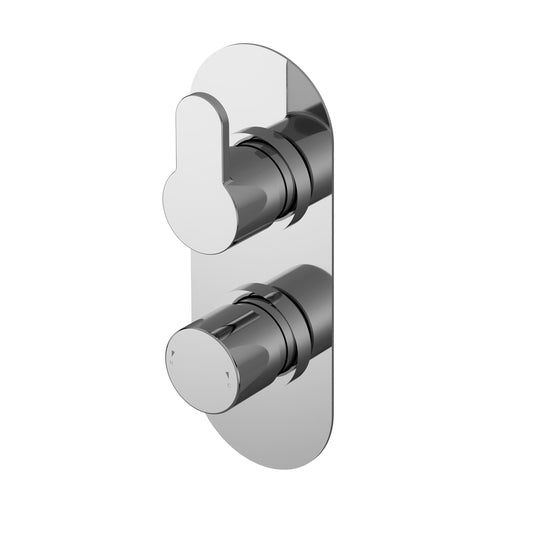 Arvan Twin Thermostatic Valve With Diverter