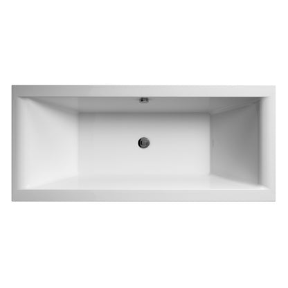 Nuie 1700mm Square Double Ended Bath With Legs