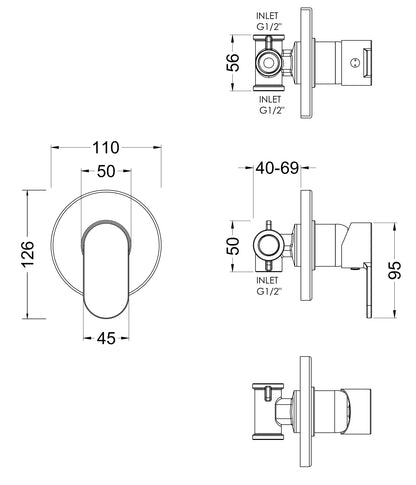 Binsey Manual Shower Valve