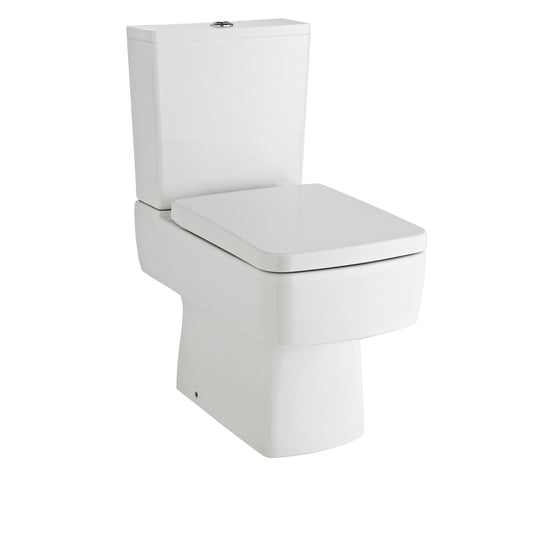 Nuie Semi Flush to Wall Square White Toilet