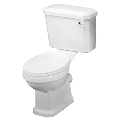 Nuie Traditional 470mm Close Coupled Toilet With Soft Close Seat