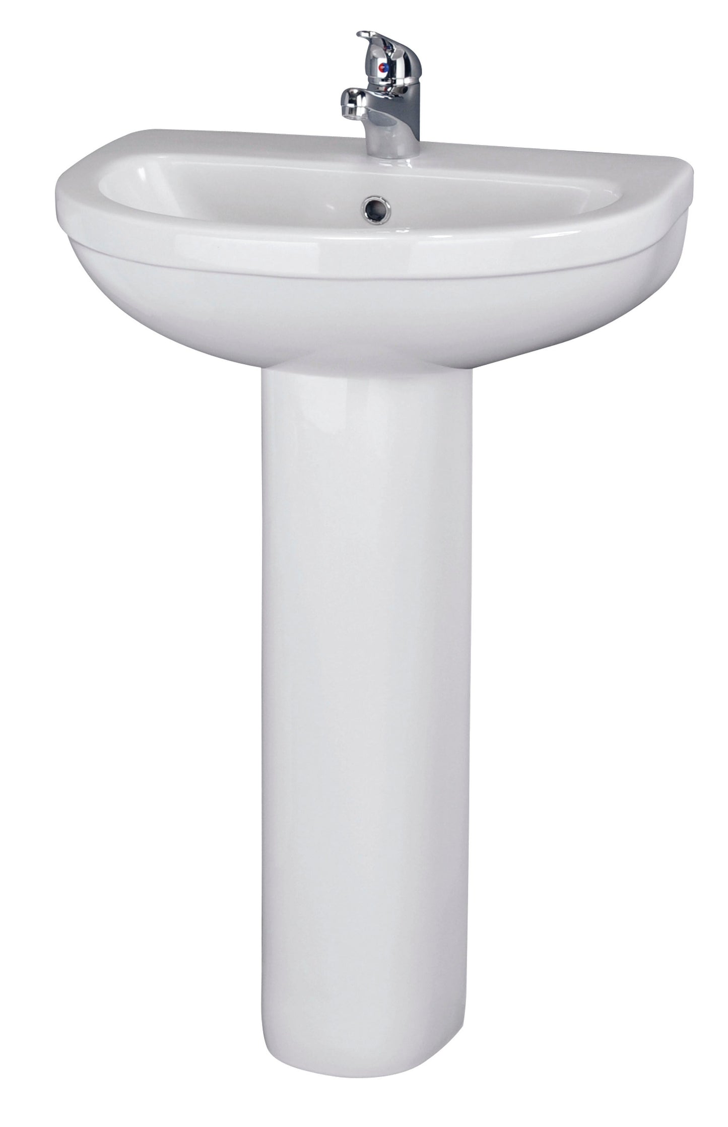 Nuie Ivo 555mm Basin & Pedestal