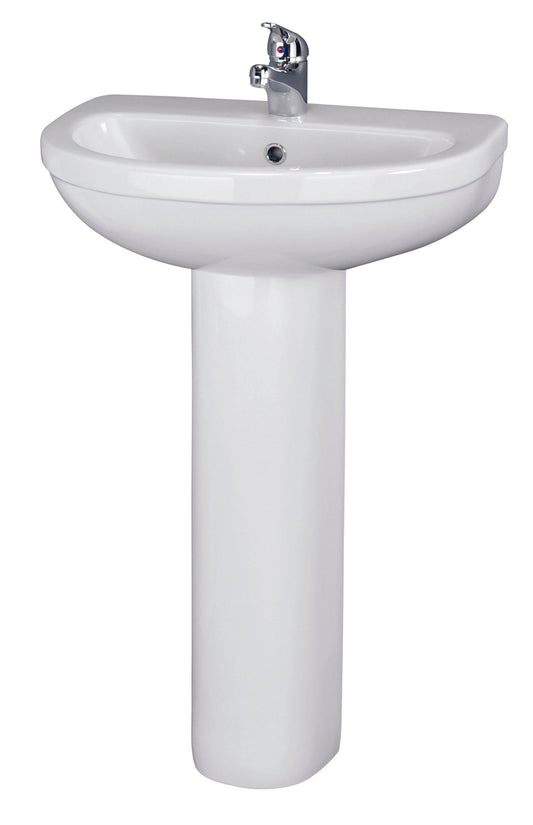 Nuie Ivo 555mm Basin & Pedestal