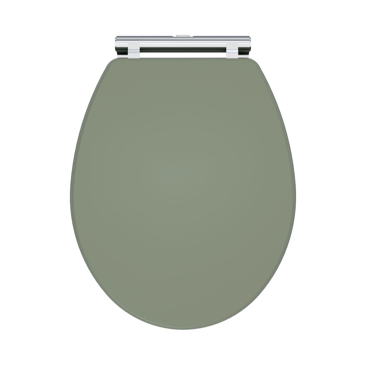 Nuie Classique Traditional Satin Green Round Wooden Soft Close Toilet Seat With Quick Release Hinge