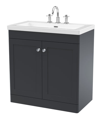 Classique 800mm Floor Standing 2-Door Vanity with Basin - 3 Tap Hole
