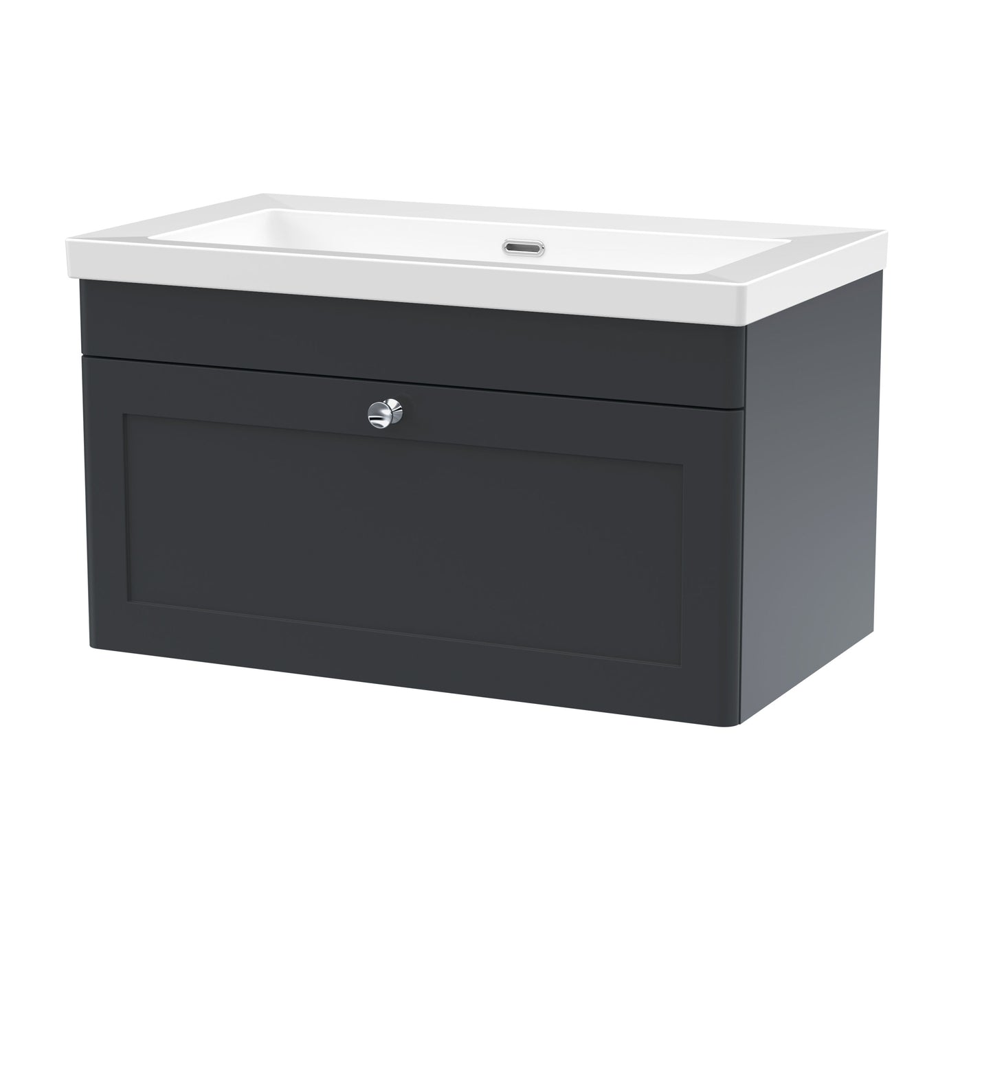 Nuie Classique 800mm Wall Hung Vanity Unit with Basin With Soft Close Drawer