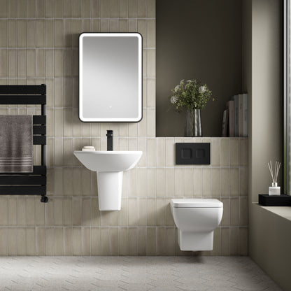 Nuie 500mm Basin & Semi Pedestal