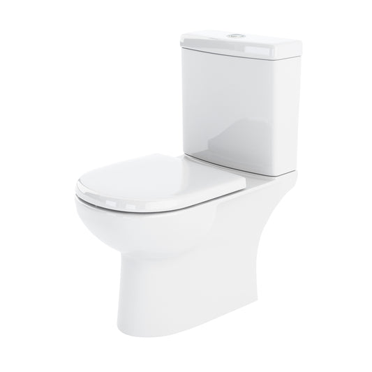 Nuie White Close Coupled Toilet