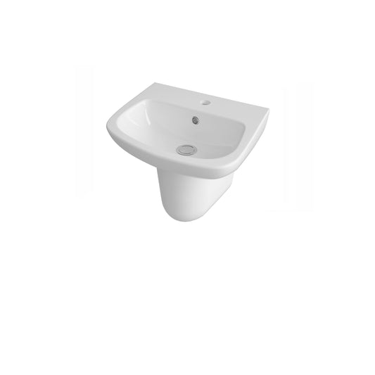 Nuie Ambrose 450mm Basin & Semi Pedestal