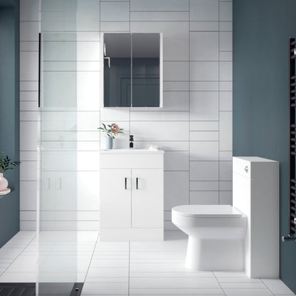 Nuie Eden 500mm Gloss White Floor Standing WC Unit