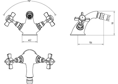 Beaumont Luxury Mono Bidet Mixer