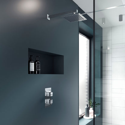 Square Showers Twin Thermostatic Shower Valve