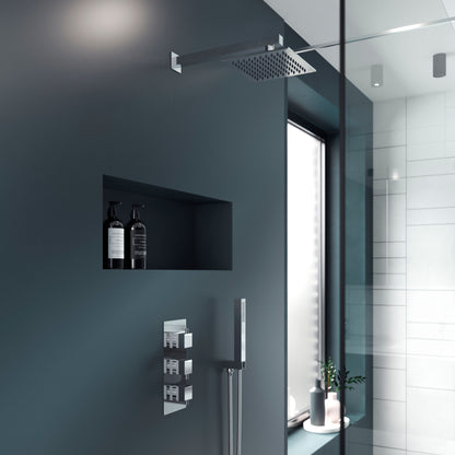 Square Showers Triple Thermostatic Shower Valve
