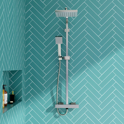 Shower Kits Square Thermostatic Bar Valve & Shower Kit