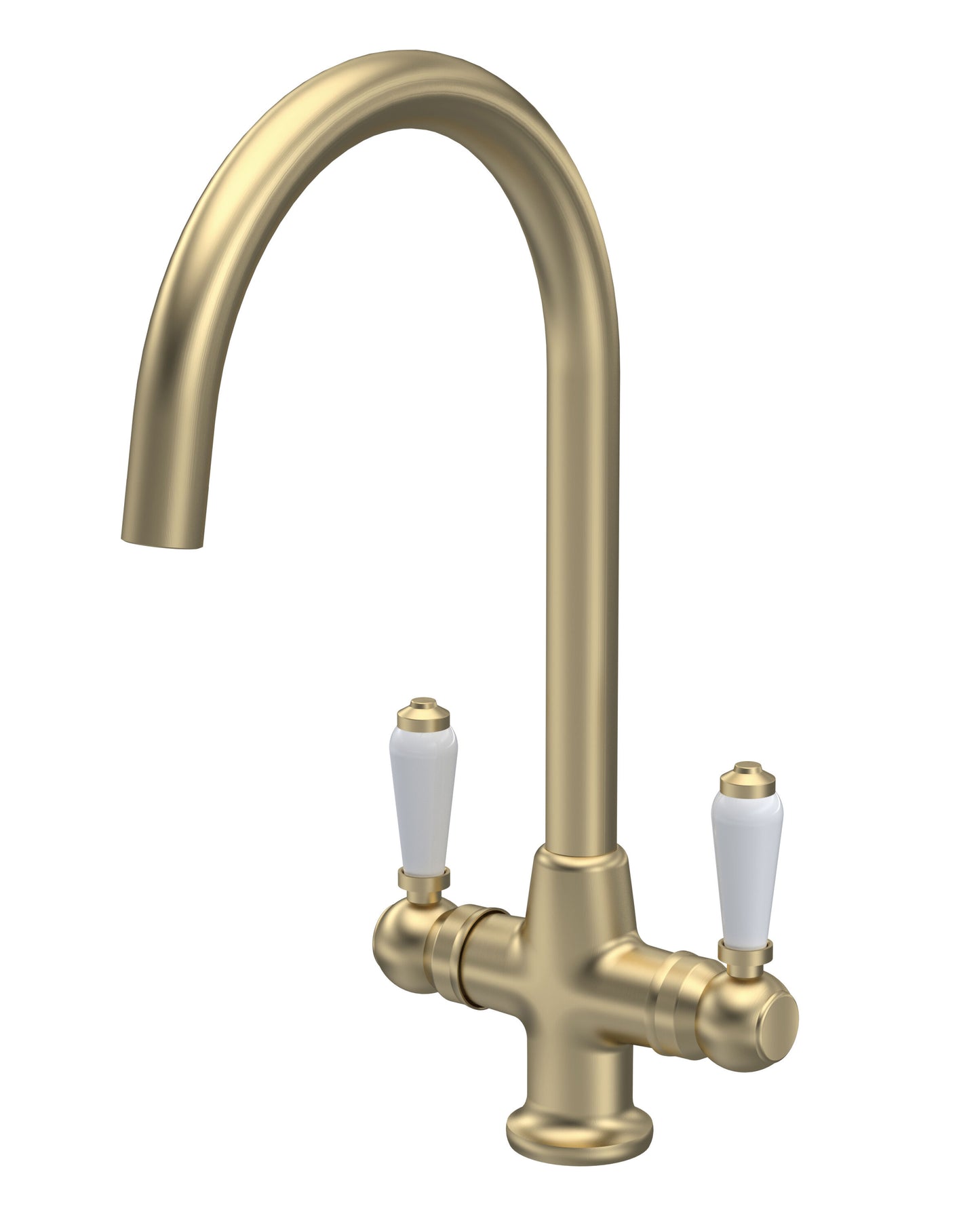 Kitchen Taps Traditional Mono Lever Handle Cruciform Sink Mixer Tap