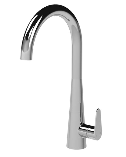 Kitchen Taps Samir Mono Basin Single Lever Round Basin Tap & Rinser