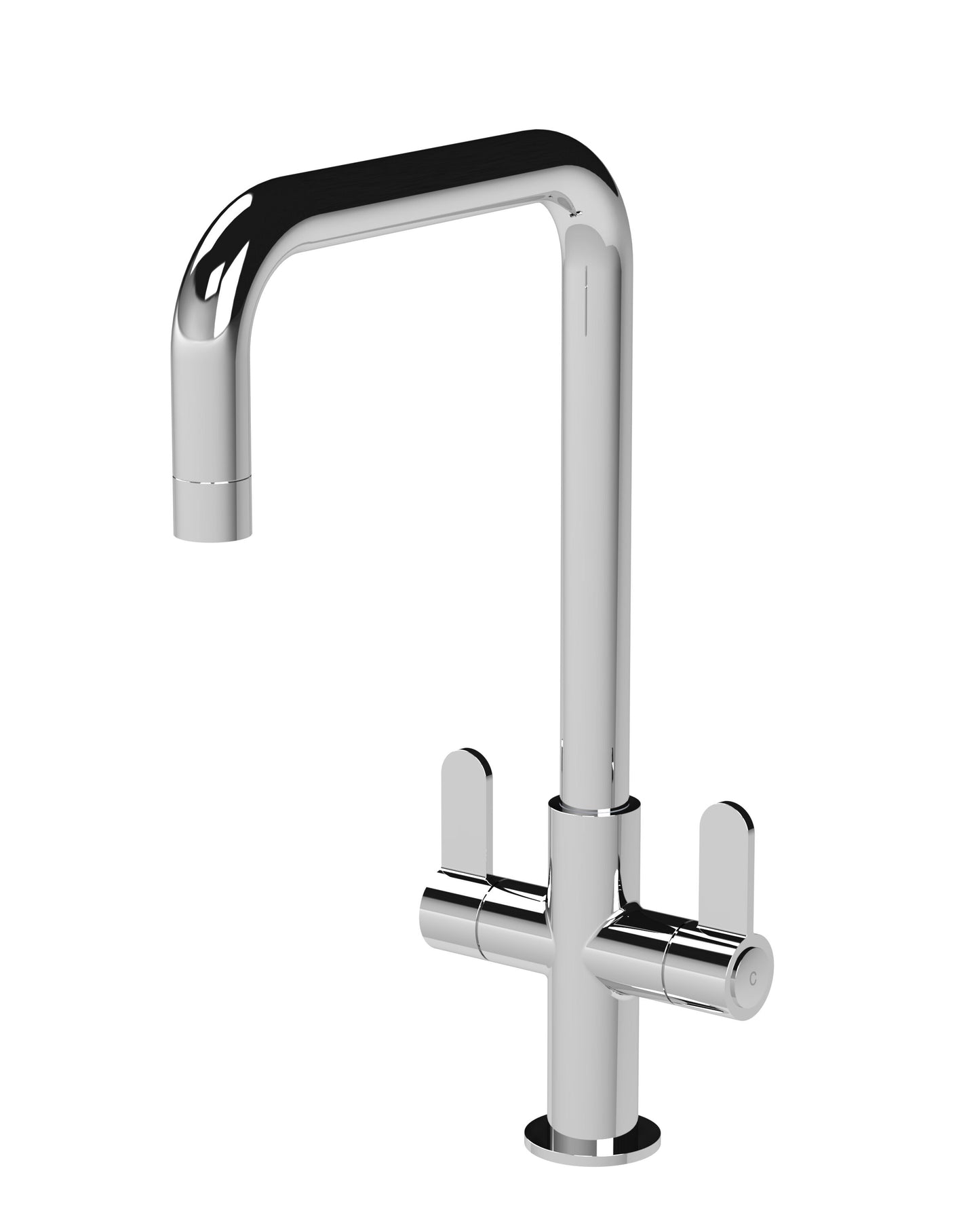 Kitchen Taps Kosi Mono Basin Twin Lever Square Basin Tap & Rinser