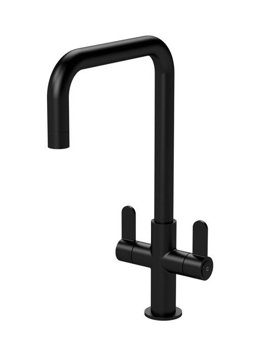Kitchen Taps Kosi Mono Basin Twin Lever Square Basin Tap & Rinser