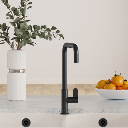 Kitchen Taps Kosi Mono Basin Single Lever Square Basin Tap & Rinser