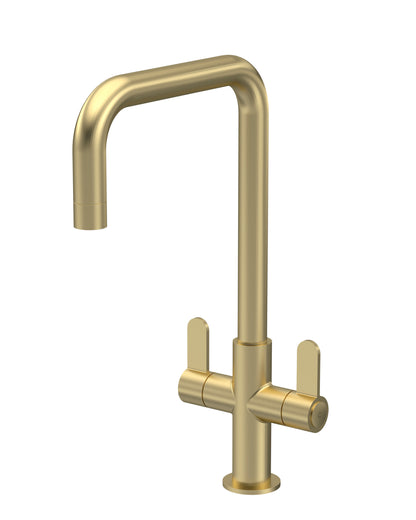 Kitchen Taps Kosi Mono Basin Twin Lever Square Basin Tap & Rinser