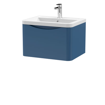 Nuie Lunar 600mm Wall Hung 1 Drawer Unit With Basin