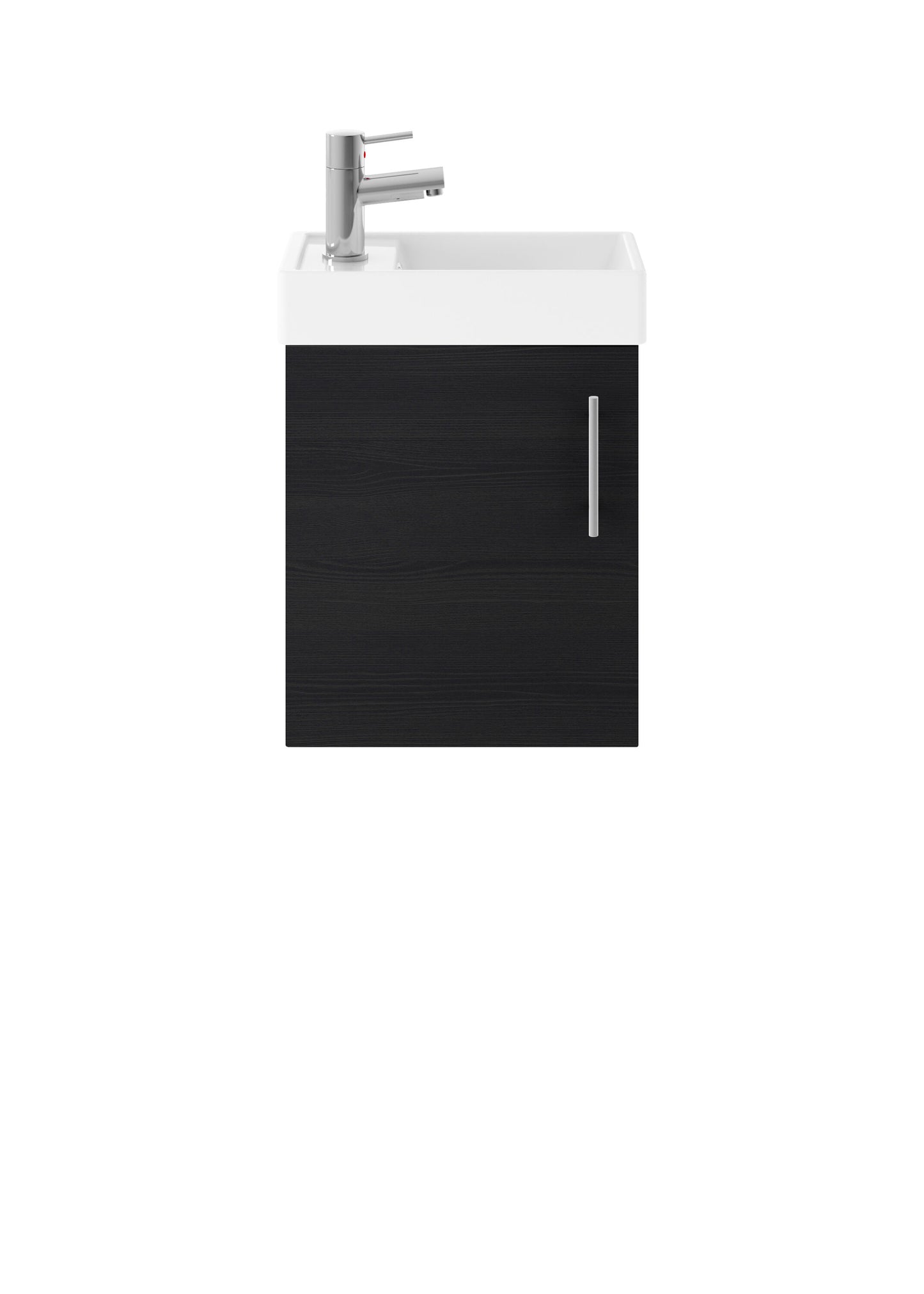 Vault Wall Hung Single Door Compact Vanity Unit with Ceramic Basin 400mm